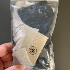 RARE Silhouette of Coco Chanel buttons and swatch
